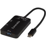 ADAPT Typ-C Multimediaadapter aus Aluminium (USB-A/Typ-C/HDMI) Schwarz