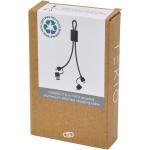 Connect 6-in-1 RCS recycled aluminium 45W quick charge & data transfer cable Black