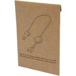 Chechia 30 cm 5-in-1 Kabel aus recyceltem Kunststoff für Datenübertragung und 27W Schnellladung mit Bambusdetails Schwarz