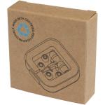 Baekdu kabelgebundenes Headset Typ-C mit Aufbewahrungsbox aus recyceltem Kunststoff Weiß
