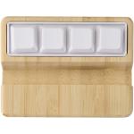 Algol Smartphonehalterung  aus recyceltem Kunststoff mit Fidget-Toy mit Bambusdetails Holz