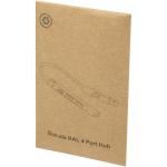 Alkaid 4 Port Hub aus recyceltem Aluminium mit USB-A- und Typ-C-Anschlüssen und zwei Eingängen Silber