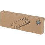 Alkes 5000 mAh 12W recycled plastic water resistant power bank with carabiner Black