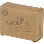 Alnair 10 W 5000 mAh Typ C Powerbank aus recyceltem Kunststoff mit integriertem Klappständer und 2 in 1 Kabel Schwarz