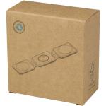 Armus 15 W 3-in-1 zusammenklappbares kabelloses Ladegerät aus recyceltem Kunststoff Schwarz