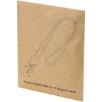 Ion 65W 5-in-1 recycled plastic lanyard charging cable White