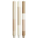 Originalhome layered limestone candles - set of 3 White