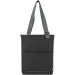 Aqua 14" GRS recycled water resistant laptop tote bag 14L Black