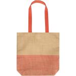 Rhythm straw paper tote bag 10L Brick