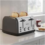 Prixton Nera 4 Scheiben Toaster Silber