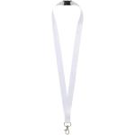 Addie sublimation lanyard with safety breakaway, black/white Black/white | 25mm
