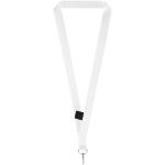 Neve sublimation lanyard with loop, black/white Black/white | 20mm