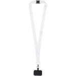 Addie Sublimation Lanyard mit Telefonhalterung und Sicherheitsverschluss, schwarz/weiss Schwarz/weiss | 10mm