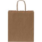 Kraftpapiertasche 80 g/m² mit gedrehten Griffen – 18 × 8 × 21 cm Natur
