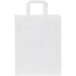 Kraft 80-90 g/m2 paper bag with flat handles - medium White