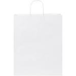 Kraft 80-90 g/m2 paper bag with twisted handles - large White