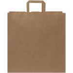 Kraft 80-90 g/m2 paper bag with flat handles - 34 x 20 x 35 cm Nature