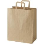 Kraft 80–90 g/m² Papiertasche mit flachen Griffen – 32 × 17 × 39 cm Natur