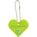 RFX™ H-16 heart reflective PVC hanger Neon yellow