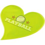 RFX™ S-12 heart L reflective PVC sticker Neon yellow