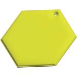 RFX™ H-12 hexagon lightweight reflective PVC hanger Neon yellow