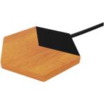 SCX.design W14 10W light-up wireless charger Bamboo