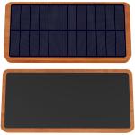 SCX.design P32 Solar-Powerbank 10.000 mAh mit Leuchtlogo Holz