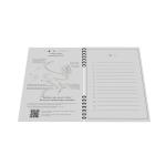 EcoNotebook NA5 wiederverwendbares Notizbuch mit Standardcover Weiß
