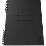 EcoNotebook NA5 with PU leather cover Black