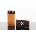 SCX.design P48 10.000 mAh magnetische 15W Powerbank aus Holz mit Leuchtlogo Bambus