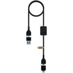 SCX.design C32 60W Ladekabel mit Schalter und Leuchtlogo Schwarz