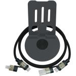 SCX.design O34 360° Smartphonehalterung mit 240W 4 in 1 Ladekabel Silbergrau