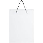 Handmade 170 g/m2 integra paper bag with plastic handles - X large White/black