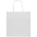 Kraft 120 g/m2 paper bag with twisted handles - small White