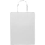 Kraftpapiertasche 120 g/m² mit gedrehten Griffen – mittel Weiß