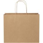 Kraftpapiertasche 120 g/m² mit gedrehten Griffen – 31 × 12 × 25 cm Natur