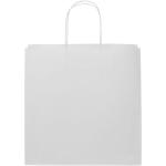 Kraftpapiertasche 120 g/m² mit gedrehten Griffen – XL Weiß