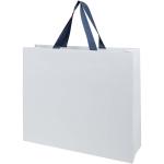 Smartfold Papiertüte, 210 g/m², mit Bandgriffen und Glanzlaminierung – 42 x 12 x 35 cm Blau