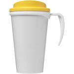 Brite-Americano® grande 350 ml insulated mug White/yellow