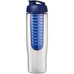 H2O Active® Tempo 700 ml Sportflasche mit Klappdeckel und Infusor Transparent blau