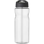 H2O Active® Base 650 ml Sportflasche mit Ausgussdeckel Transparent schwarz