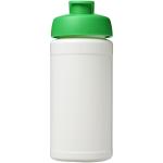 Baseline® Plus 500 ml Sportflasche mit Klappdeckel Weiß/grün