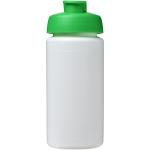 Baseline® Plus grip 500 ml flip lid sport bottle White/green