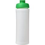 Baseline® Plus grip 750 ml flip lid sport bottle White/green