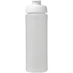 Baseline® Plus grip 750 ml Sportflasche mit Klappdeckel Transparent weiß