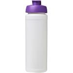 Baseline® Plus grip 750 ml Sportflasche mit Klappdeckel Weiß/lila