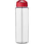 H2O Active® Vibe 850 ml spout lid sport bottle Transparent red