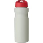 H2O Active® Eco Base 650 ml Sportflasche mit Ausgussdeckel Beige/rot