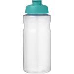 H2O Active® Big Base 1L Sportflasche mit Klappdeckel Aqua