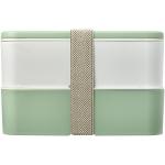 MIYO Renew double layer lunch box, Elfenbeinweiß, Seaglas Grün 